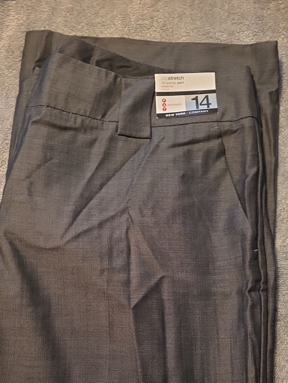 New York & Company Straight-Leg Dress Pants - Charcoal